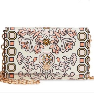 Tory Burch Hicks Garden Party Chain Wallet